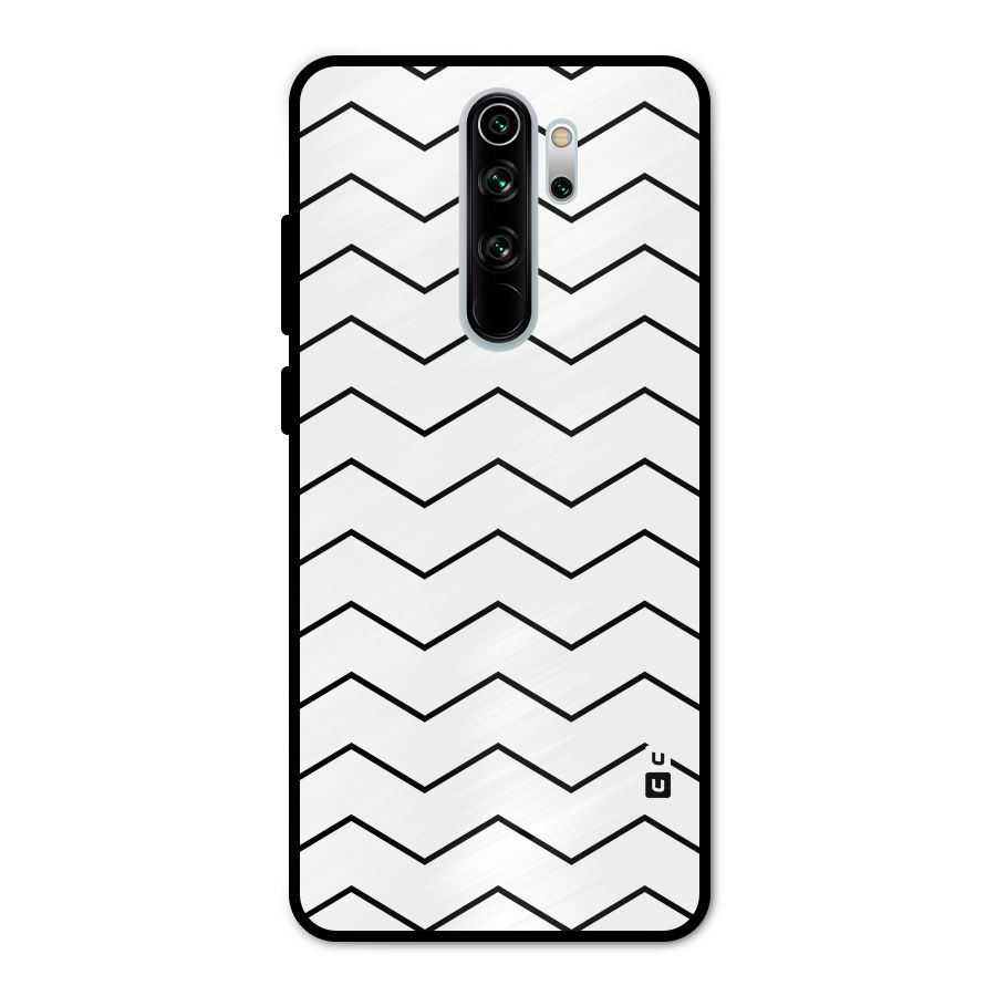 ZigZag Simple Classic Lines Metal Back Case for Redmi Note 8 Pro