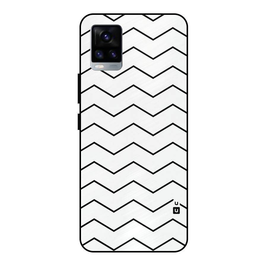 ZigZag Simple Classic Lines Metal Back Case for Vivo V20
