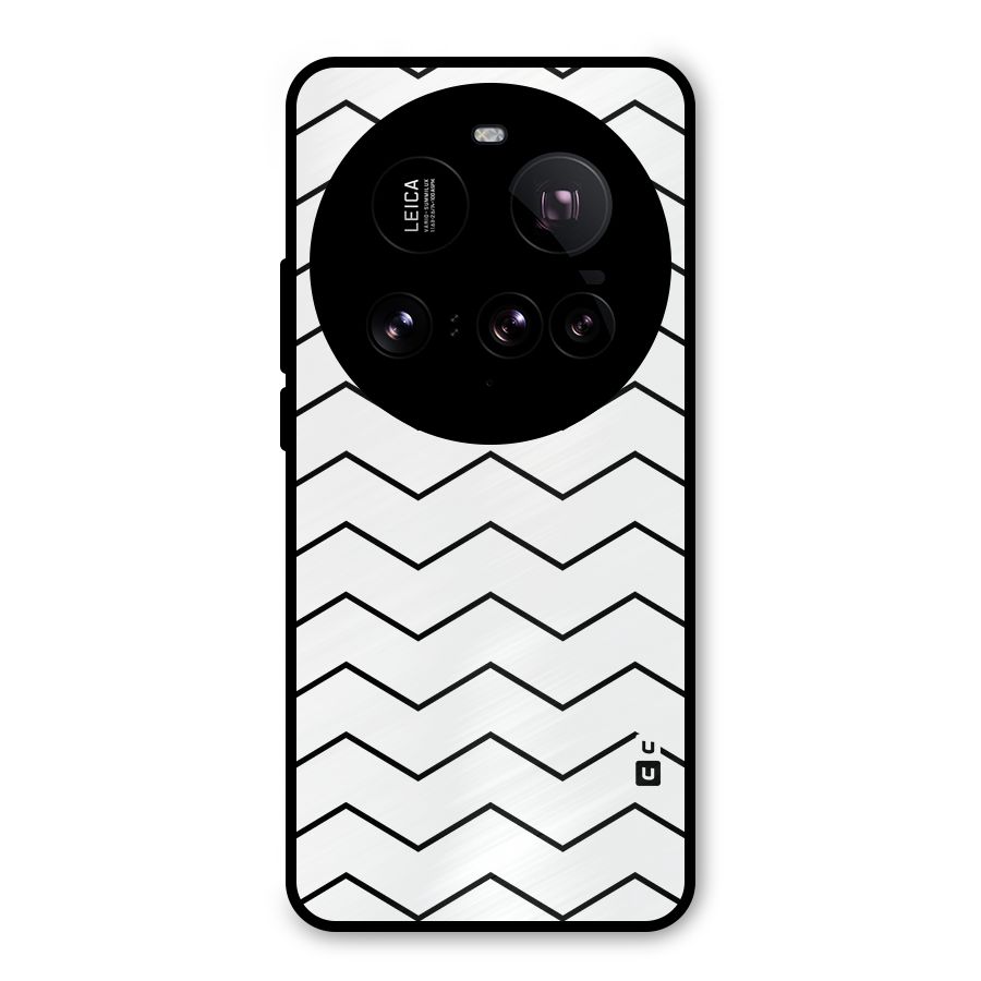 ZigZag Simple Classic Lines Metal Back Case for Xiaomi 15 Ultra