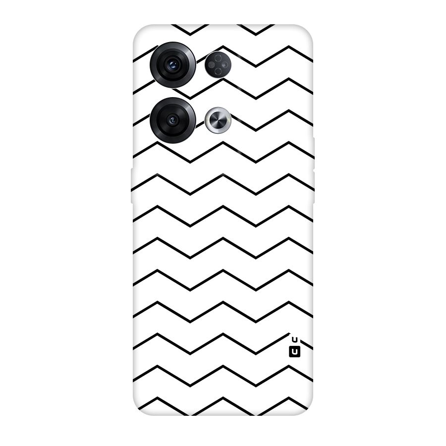 ZigZag Simple Classic Lines Original Polycarbonate Back Case for Oppo Reno8 Pro 5G
