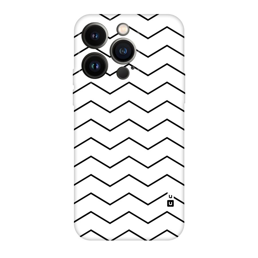 ZigZag Simple Classic Lines Original Polycarbonate Back Case for iPhone 14 Pro