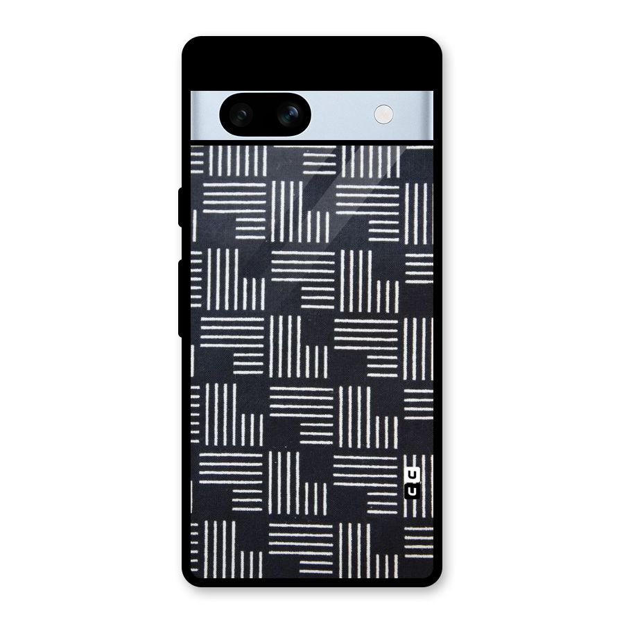 Zig Zag Hierarchy Glass Back Case for Google Pixel 7a