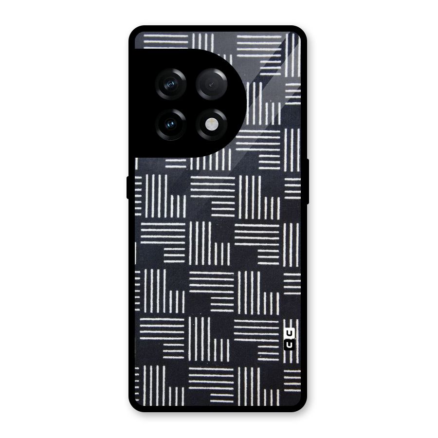 Zig Zag Hierarchy Glass Back Case for OnePlus 11R