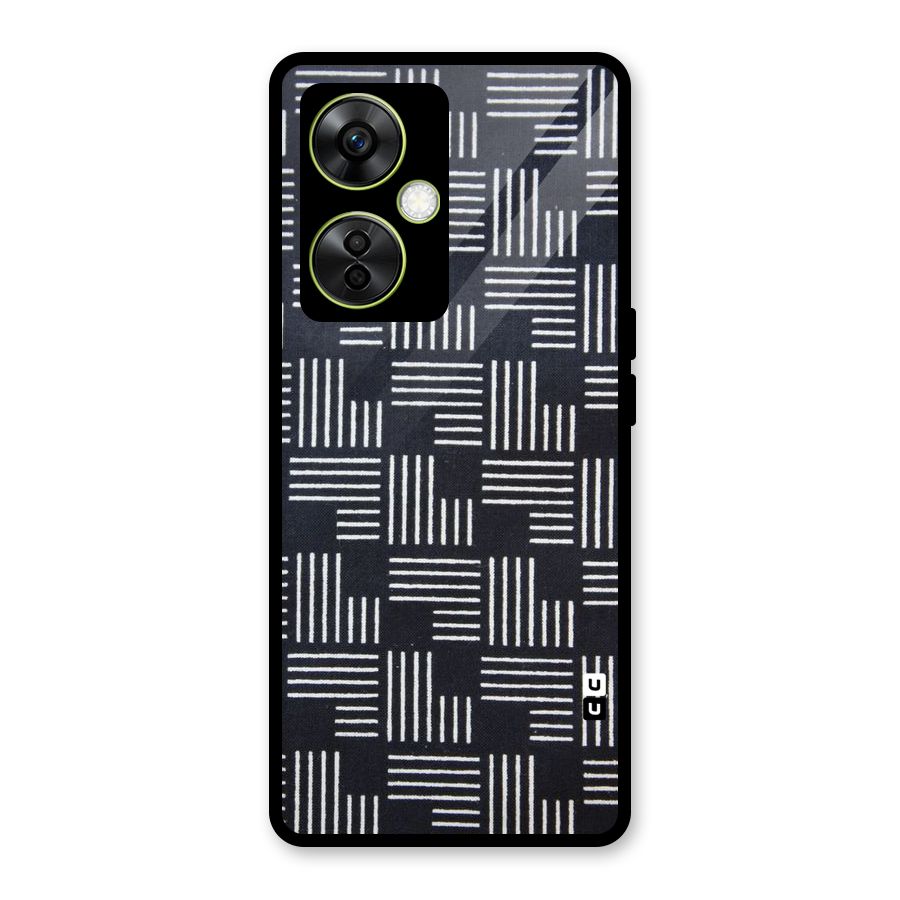Zig Zag Hierarchy Glass Back Case for OnePlus Nord CE 3 Lite