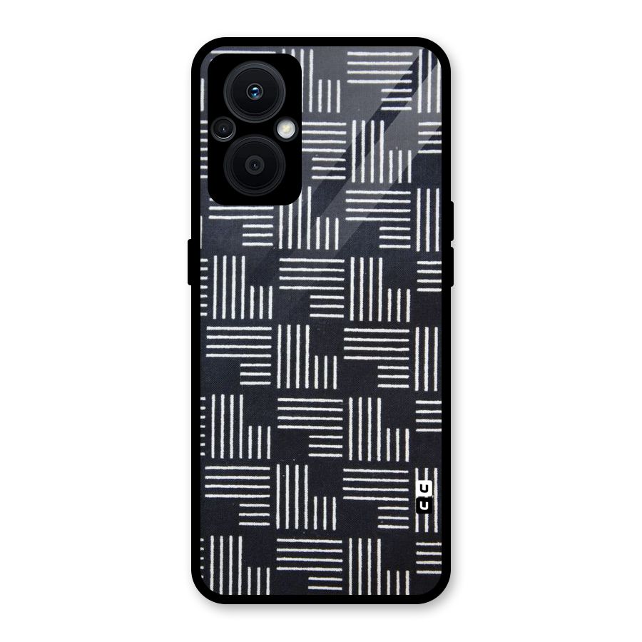 Zig Zag Hierarchy Glass Back Case for Oppo F21s Pro 5G