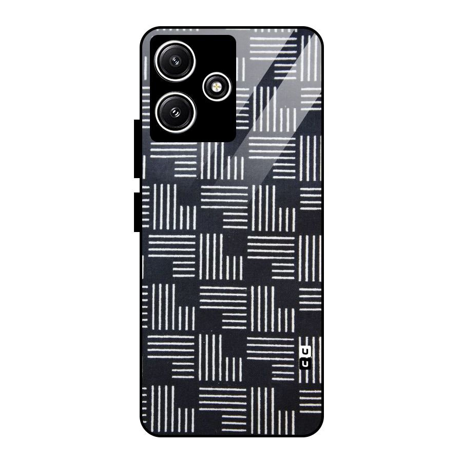 Zig Zag Hierarchy Glass Back Case for Poco M6 Pro