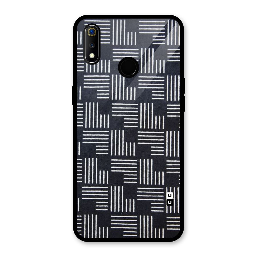 Zig Zag Hierarchy Glass Back Case for Realme 3