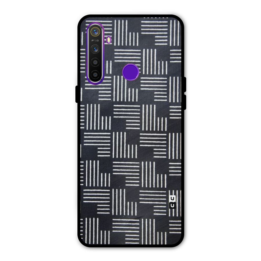 Zig Zag Hierarchy Glass Back Case for Realme 5s