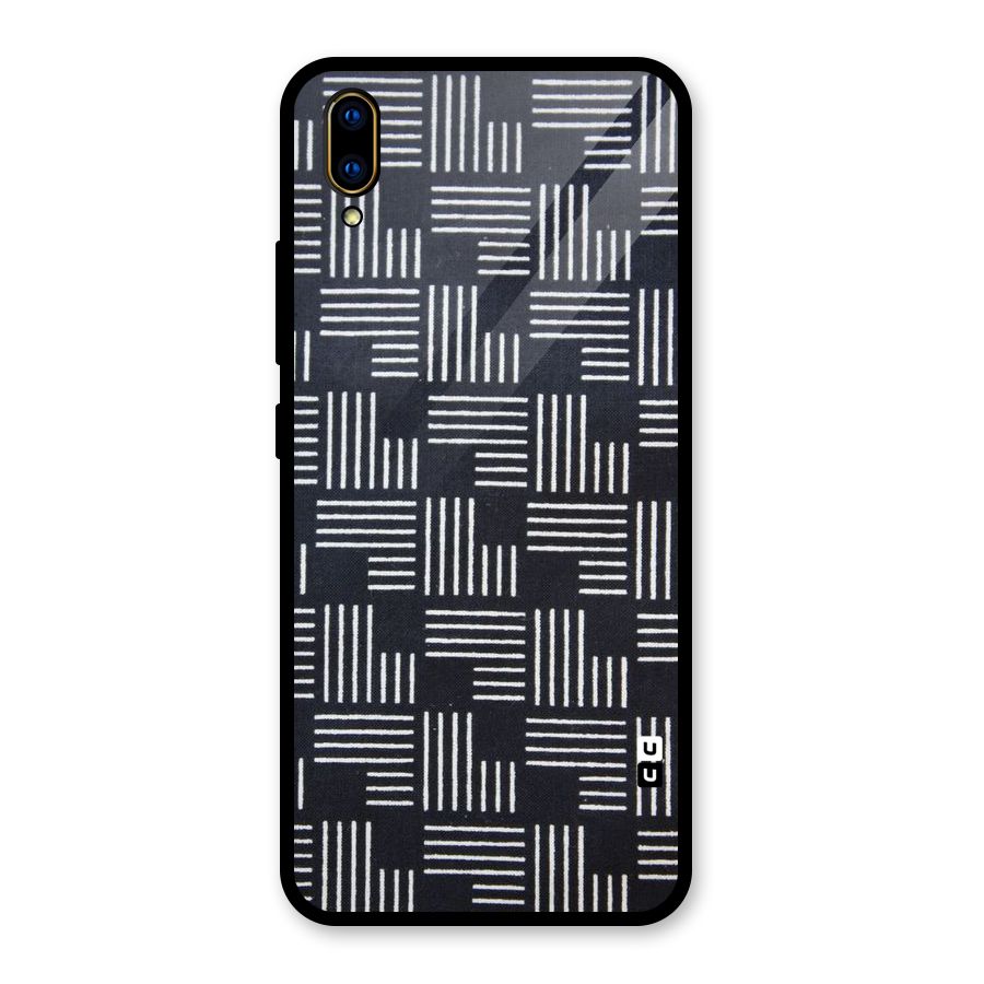 Zig Zag Hierarchy Glass Back Case for Vivo V11 Pro