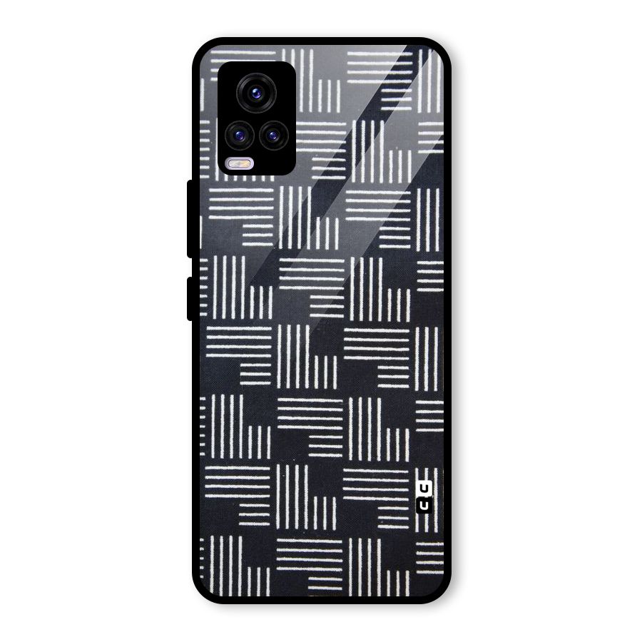 Zig Zag Hierarchy Glass Back Case for Vivo V20 2021