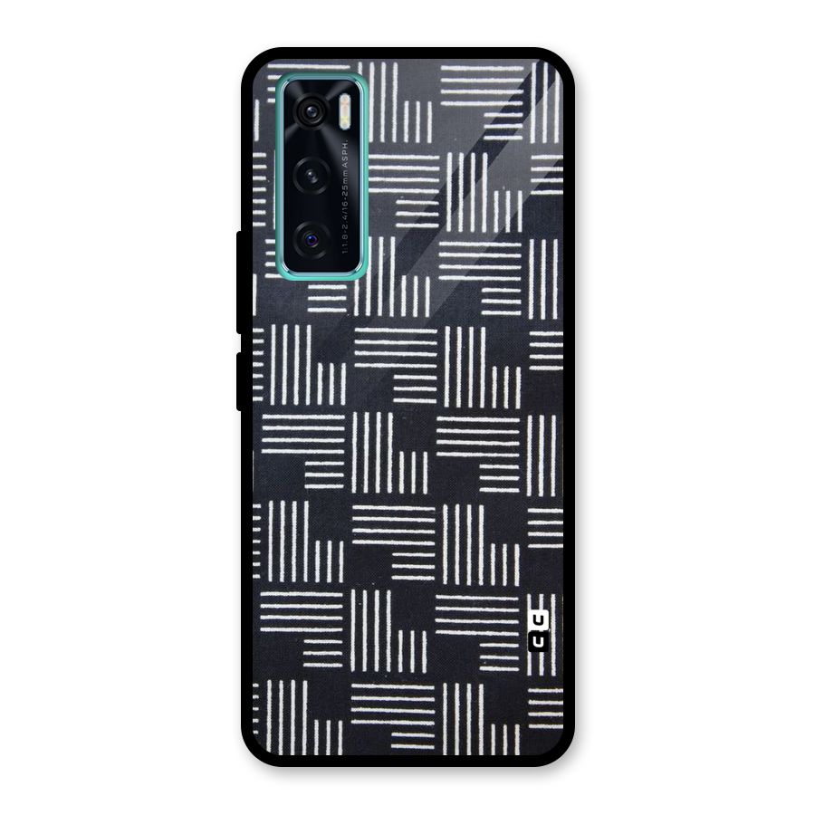 Zig Zag Hierarchy Glass Back Case for Vivo V20 SE