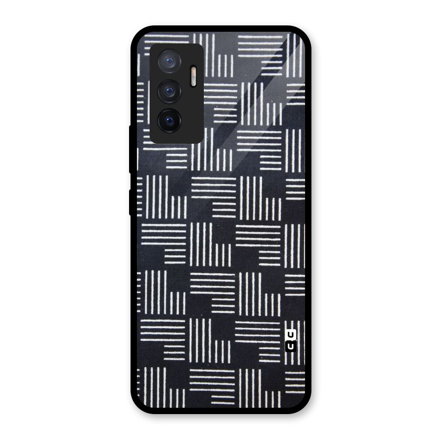 Zig Zag Hierarchy Glass Back Case for Vivo V23e
