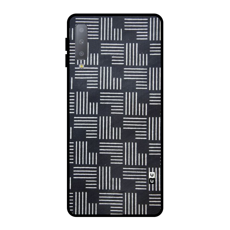 Zig Zag Hierarchy Metal Back Case for Galaxy A7 (2018)