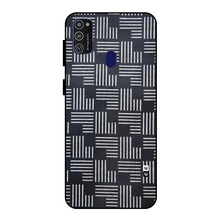 Zig Zag Hierarchy Metal Back Case for Galaxy M21