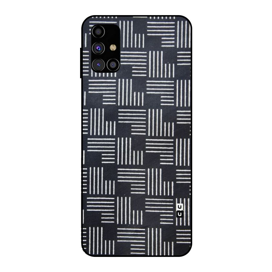Zig Zag Hierarchy Metal Back Case for Galaxy M31s