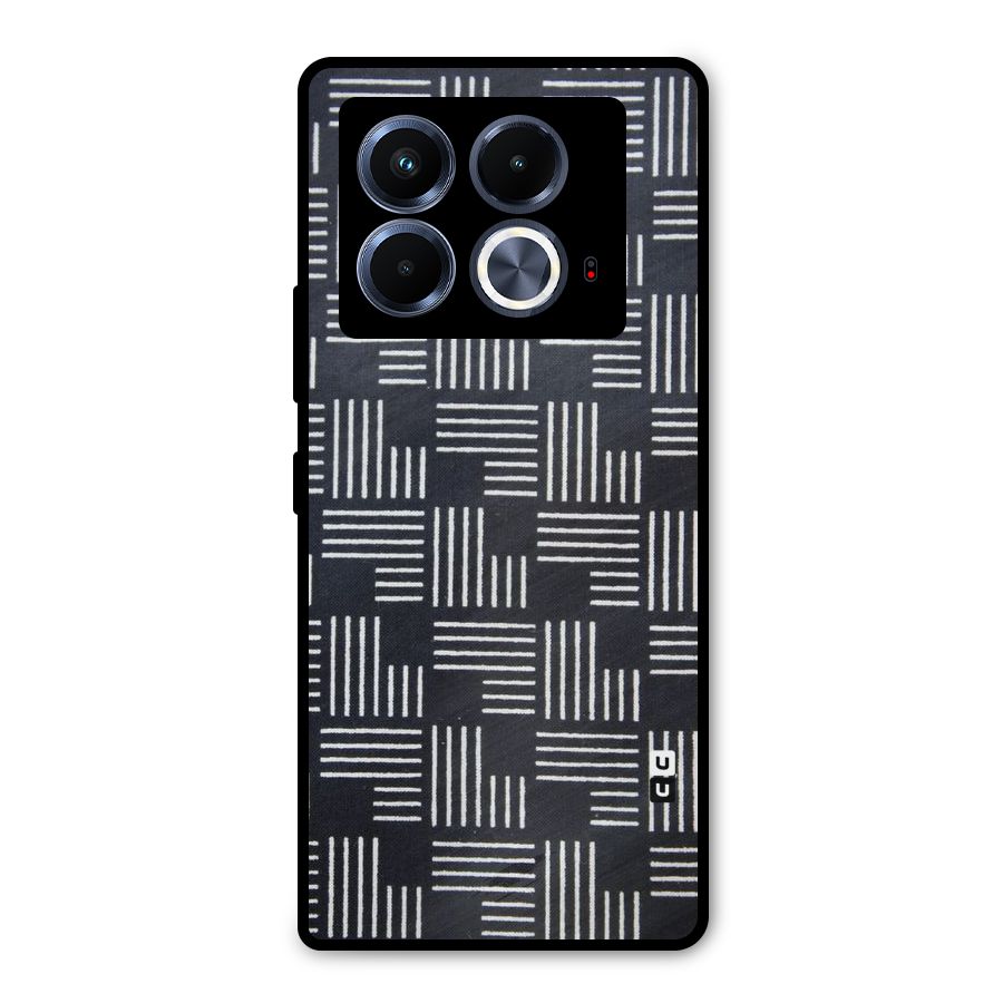 Zig Zag Hierarchy Metal Back Case for Infinix Note 40 5G