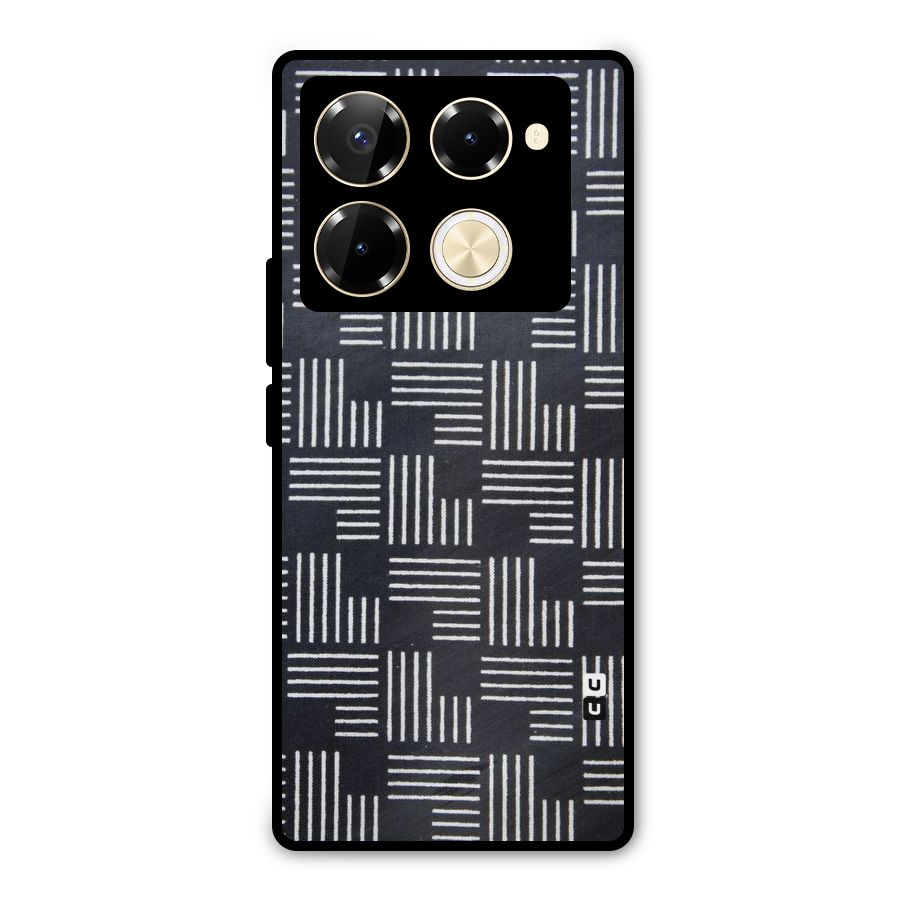 Zig Zag Hierarchy Metal Back Case for Infinix Note 40 Pro Plus