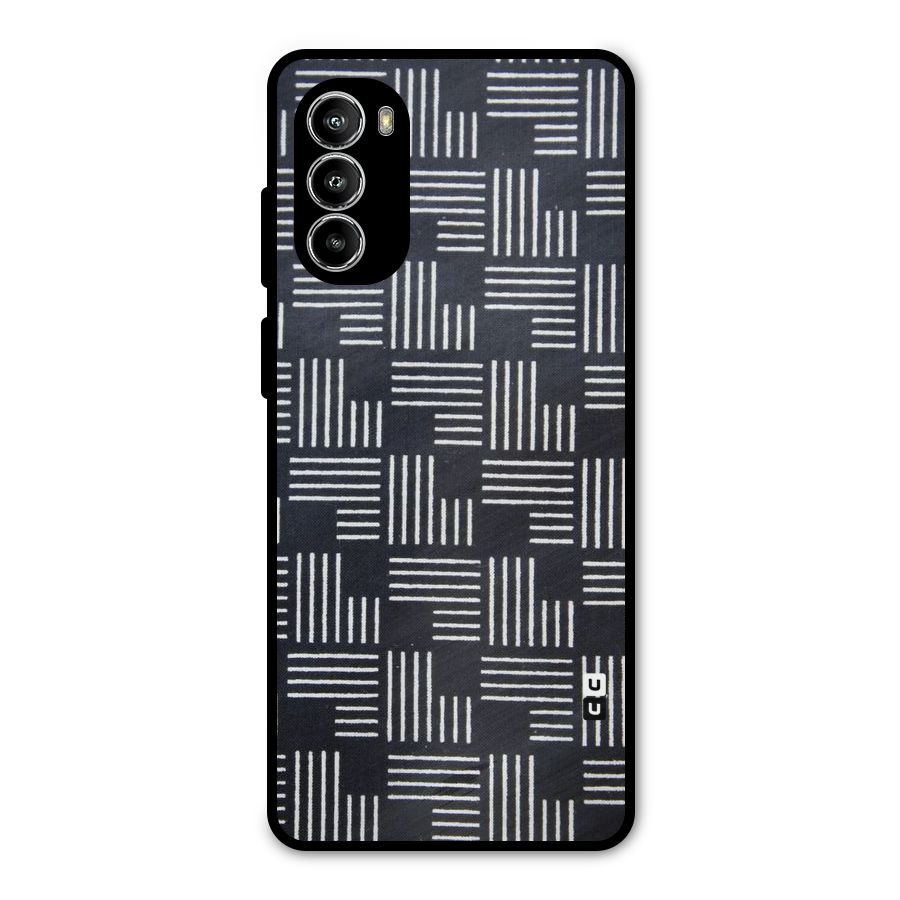 Zig Zag Hierarchy Metal Back Case for Moto G52