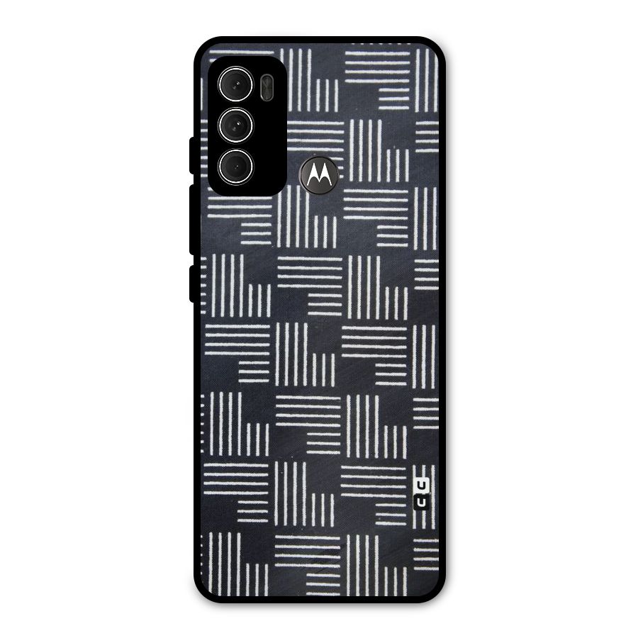 Zig Zag Hierarchy Metal Back Case for Moto G60