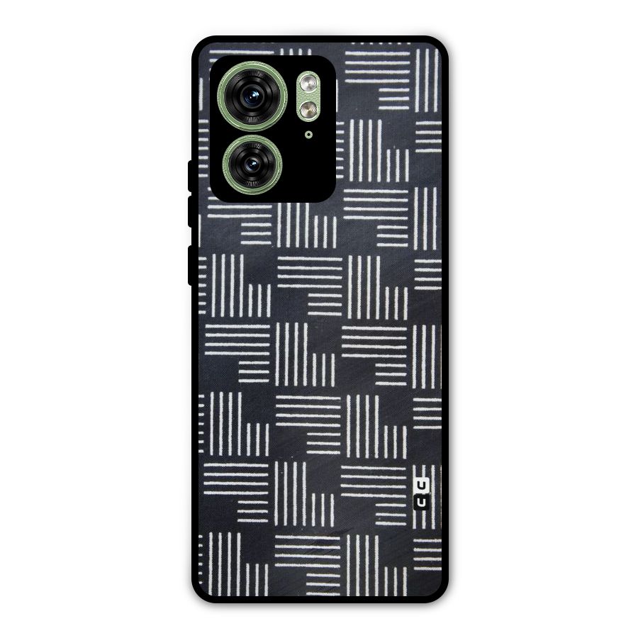 Zig Zag Hierarchy Metal Back Case for Motorola Edge 40 5G
