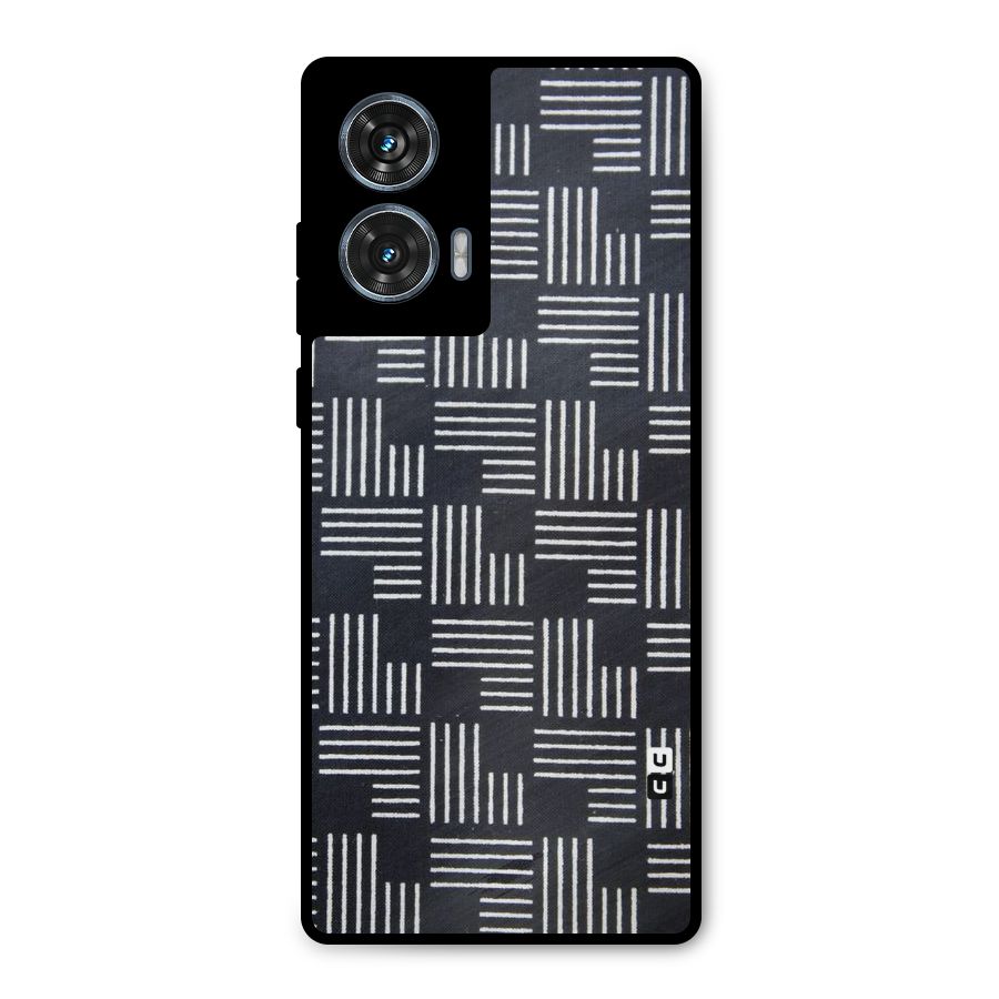 Zig Zag Hierarchy Metal Back Case for Motorola Edge 50 Fusion