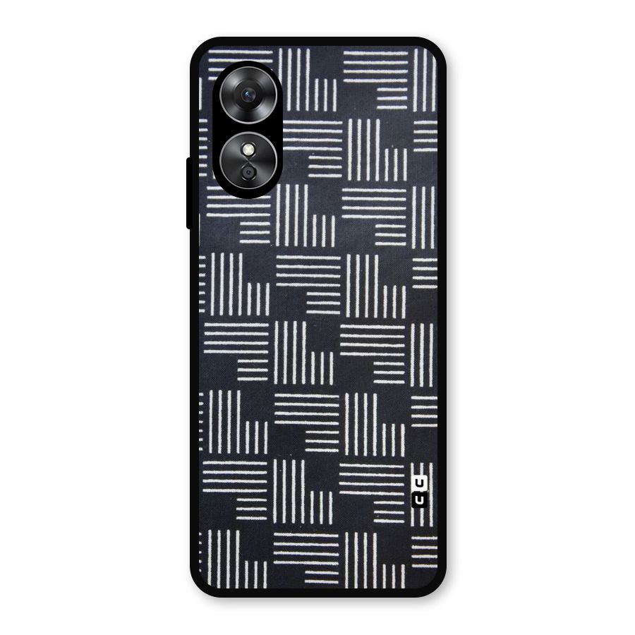 Zig Zag Hierarchy Metal Back Case for Oppo A17
