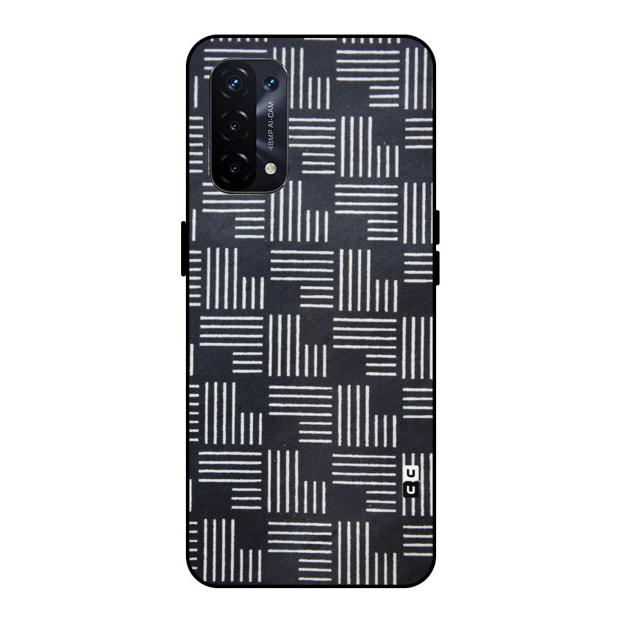 Zig Zag Hierarchy Metal Back Case for Oppo A74 5G