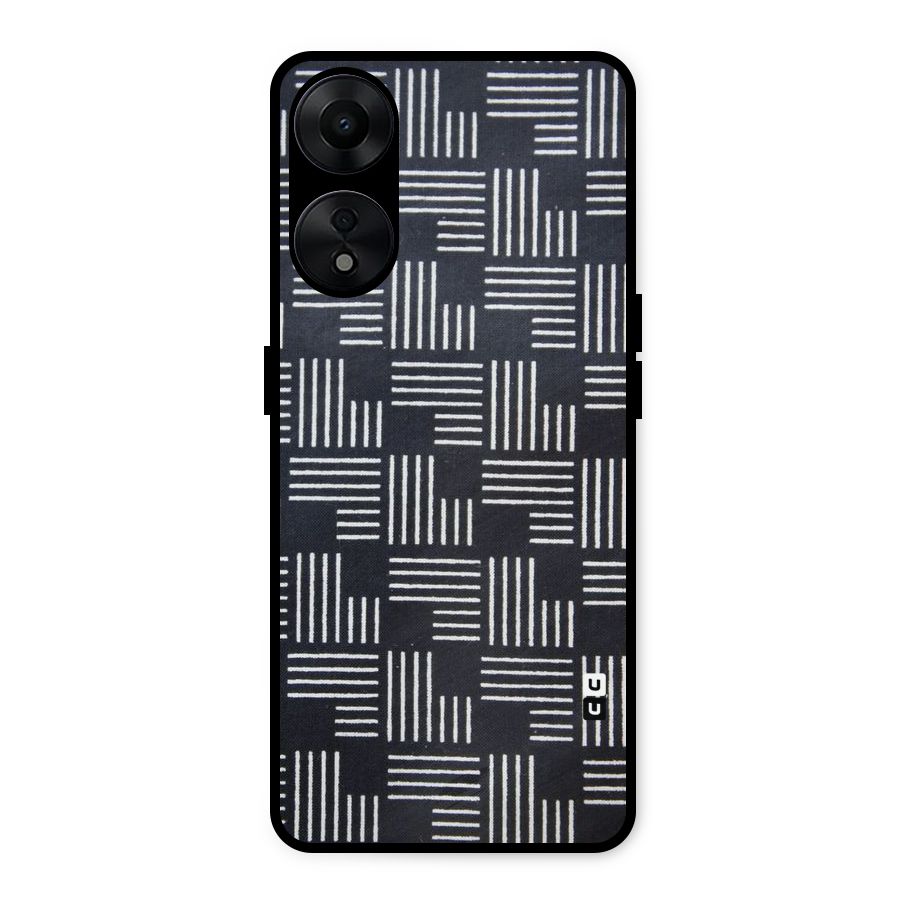 Zig Zag Hierarchy Metal Back Case for Oppo A78 5G