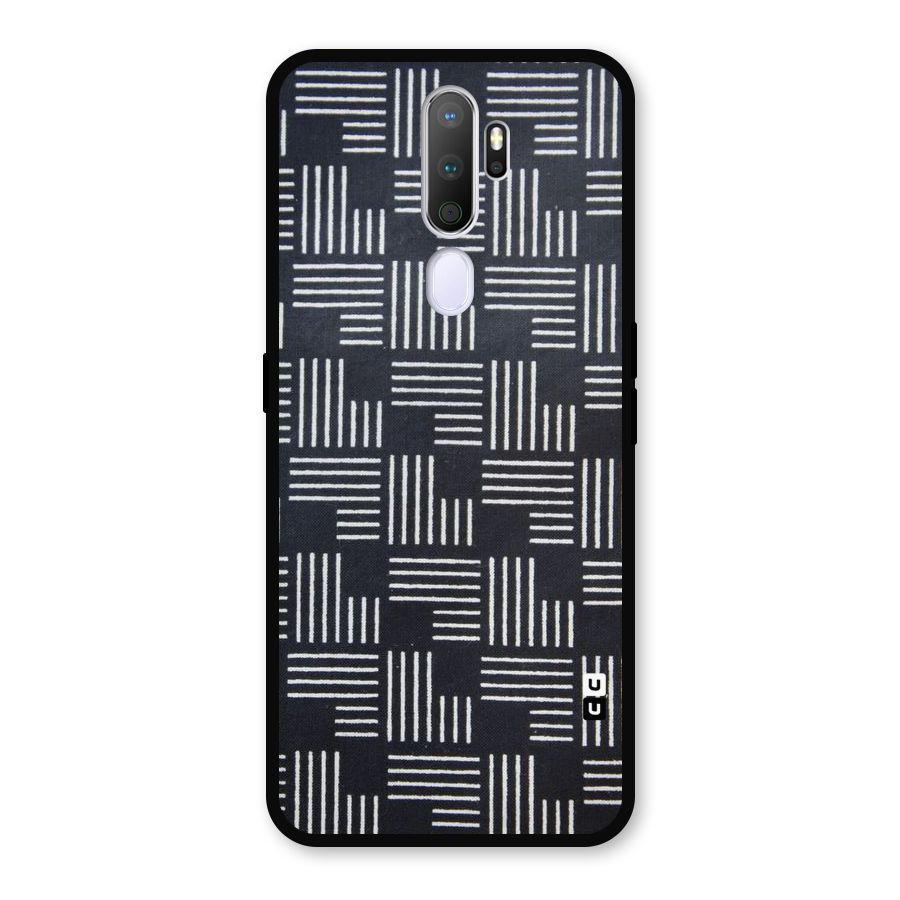 Zig Zag Hierarchy Metal Back Case for Oppo A9 (2020)