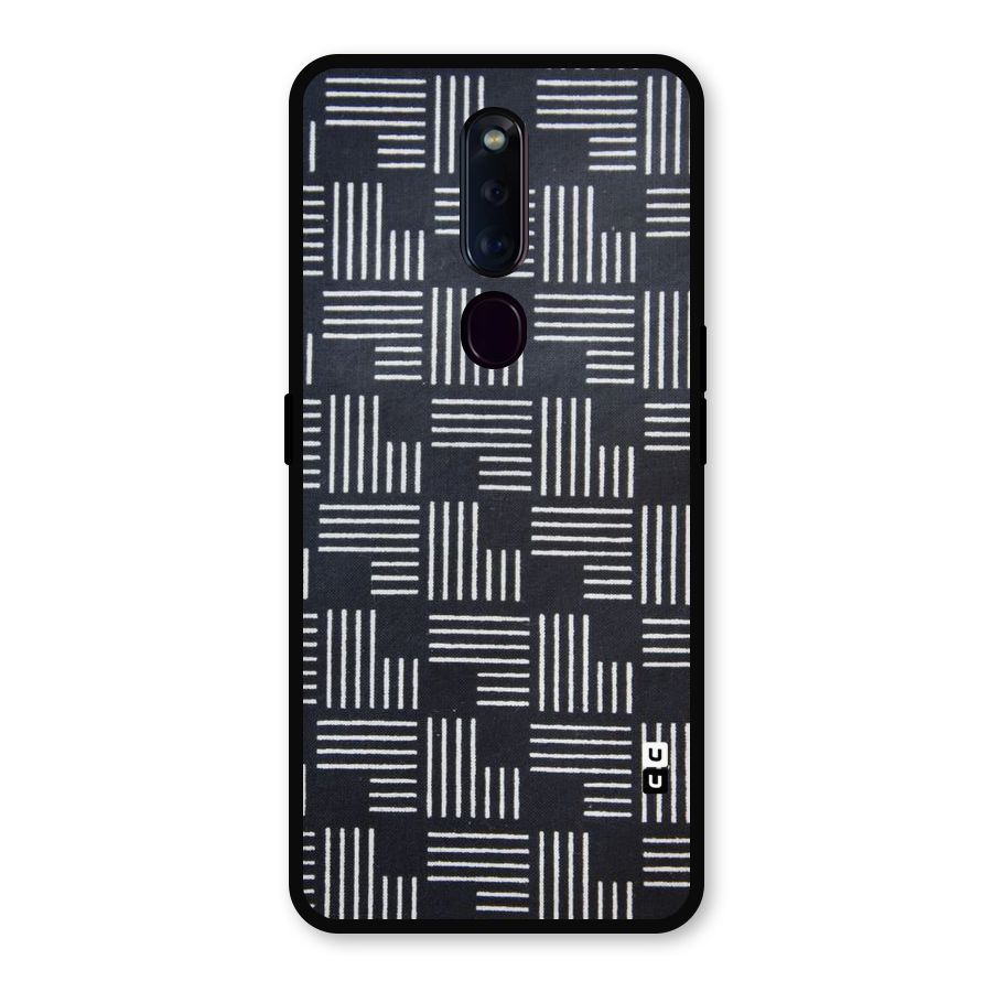 Zig Zag Hierarchy Metal Back Case for Oppo F11 Pro