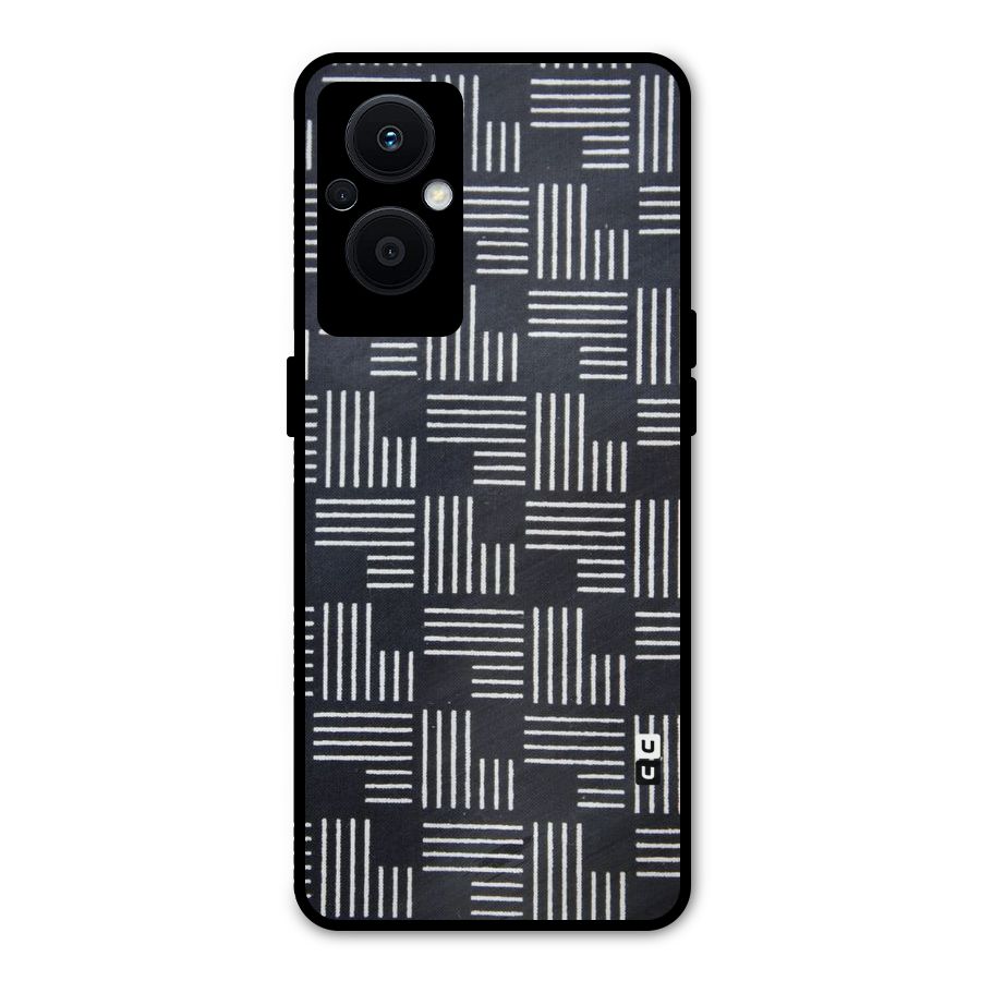 Zig Zag Hierarchy Metal Back Case for Oppo F21s Pro 5G