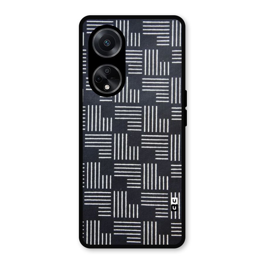 Zig Zag Hierarchy Metal Back Case for Oppo F23