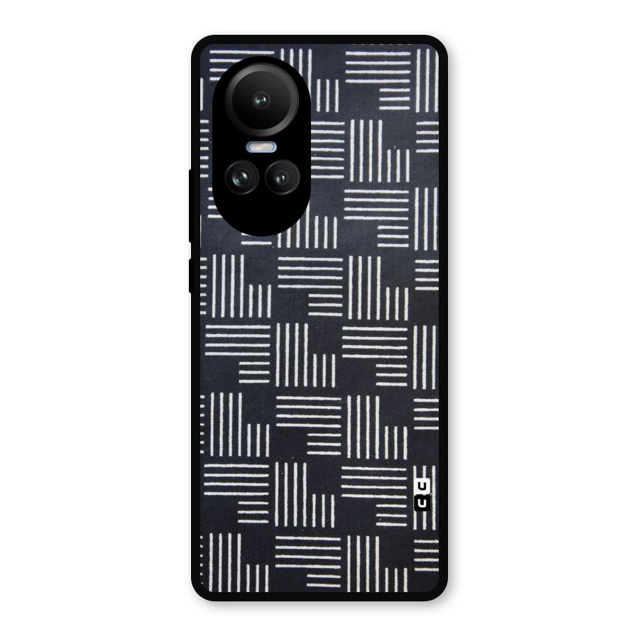Zig Zag Hierarchy Metal Back Case for Oppo Reno10 Pro
