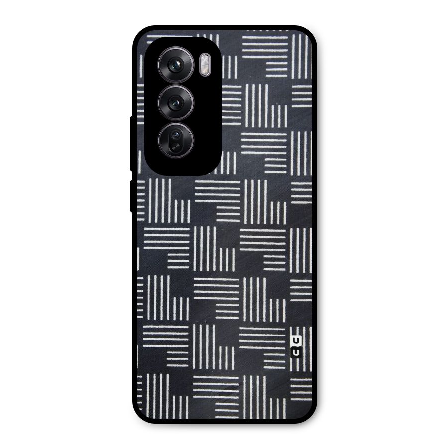 Zig Zag Hierarchy Metal Back Case for Oppo Reno12 Pro