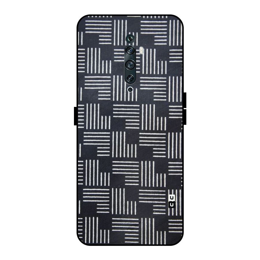 Zig Zag Hierarchy Metal Back Case for Oppo Reno2 Z