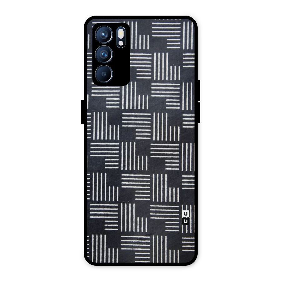 Zig Zag Hierarchy Metal Back Case for Oppo Reno6 5G