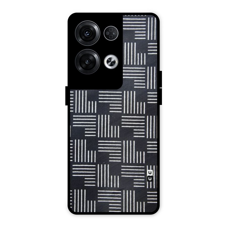 Zig Zag Hierarchy Metal Back Case for Oppo Reno8 Pro 5G