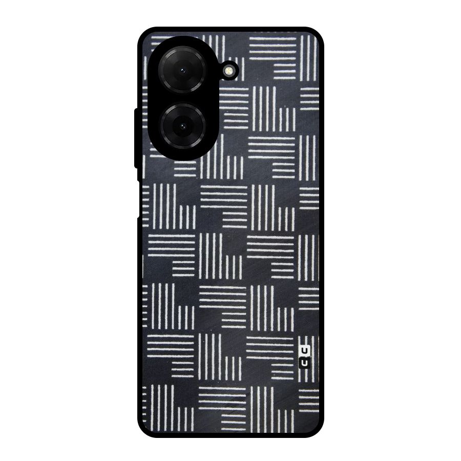 Zig Zag Hierarchy Metal Back Case for Poco C71