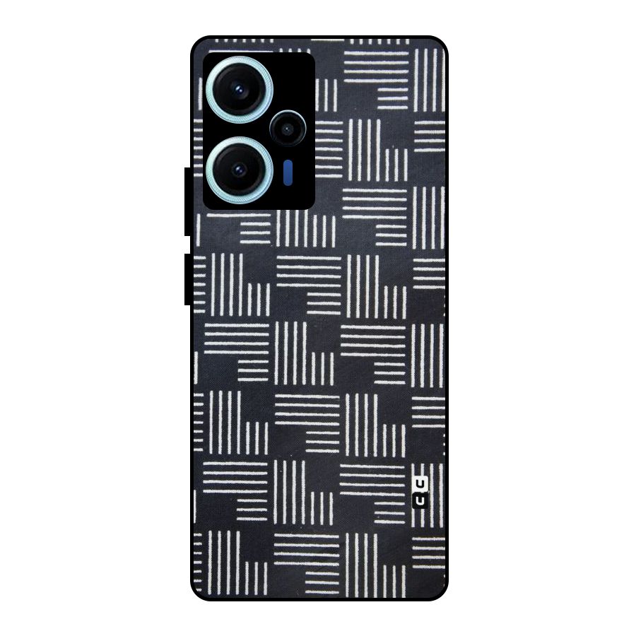 Zig Zag Hierarchy Metal Back Case for Poco F5