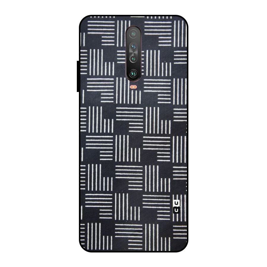 Zig Zag Hierarchy Metal Back Case for Poco X2