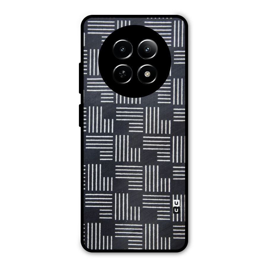 Zig Zag Hierarchy Metal Back Case for Realme 12 5G