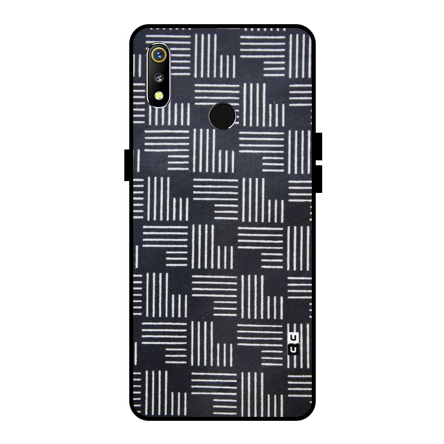 Zig Zag Hierarchy Metal Back Case for Realme 3