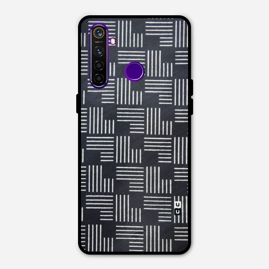 Zig Zag Hierarchy Metal Back Case for Realme 5 Pro