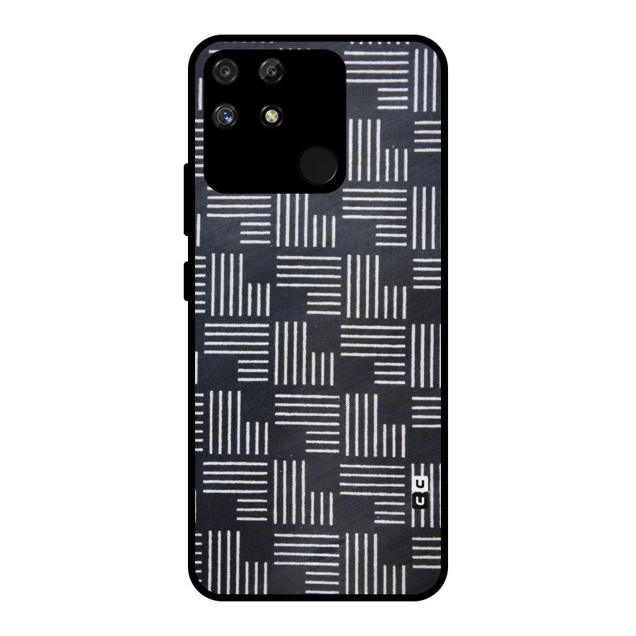 Zig Zag Hierarchy Metal Back Case for Realme Narzo 50A