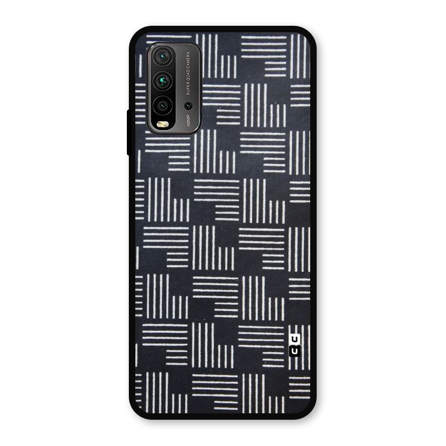 Zig Zag Hierarchy Metal Back Case for Redmi 9 Power
