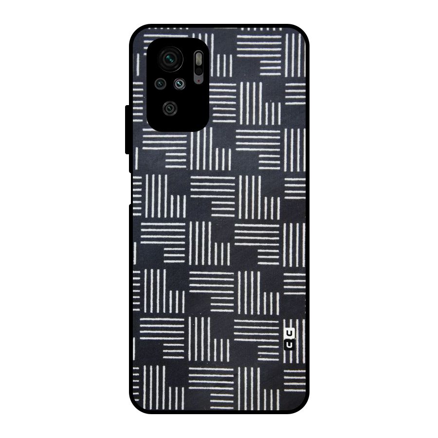 Zig Zag Hierarchy Metal Back Case for Redmi Note 10S