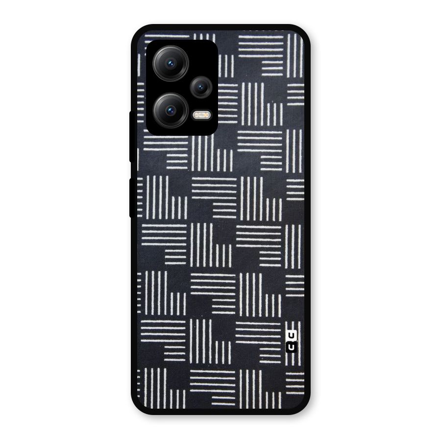 Zig Zag Hierarchy Metal Back Case for Redmi Note 12 5G