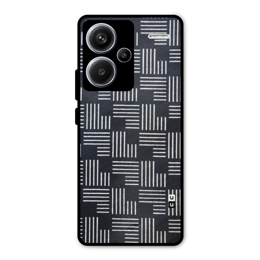 Zig Zag Hierarchy Metal Back Case for Redmi Note 13 Pro Plus