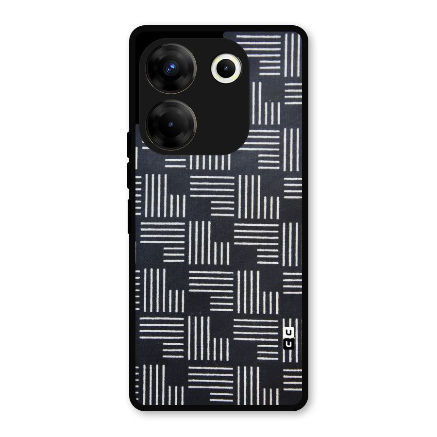Zig Zag Hierarchy Metal Back Case for Tecno Camon 20 Pro