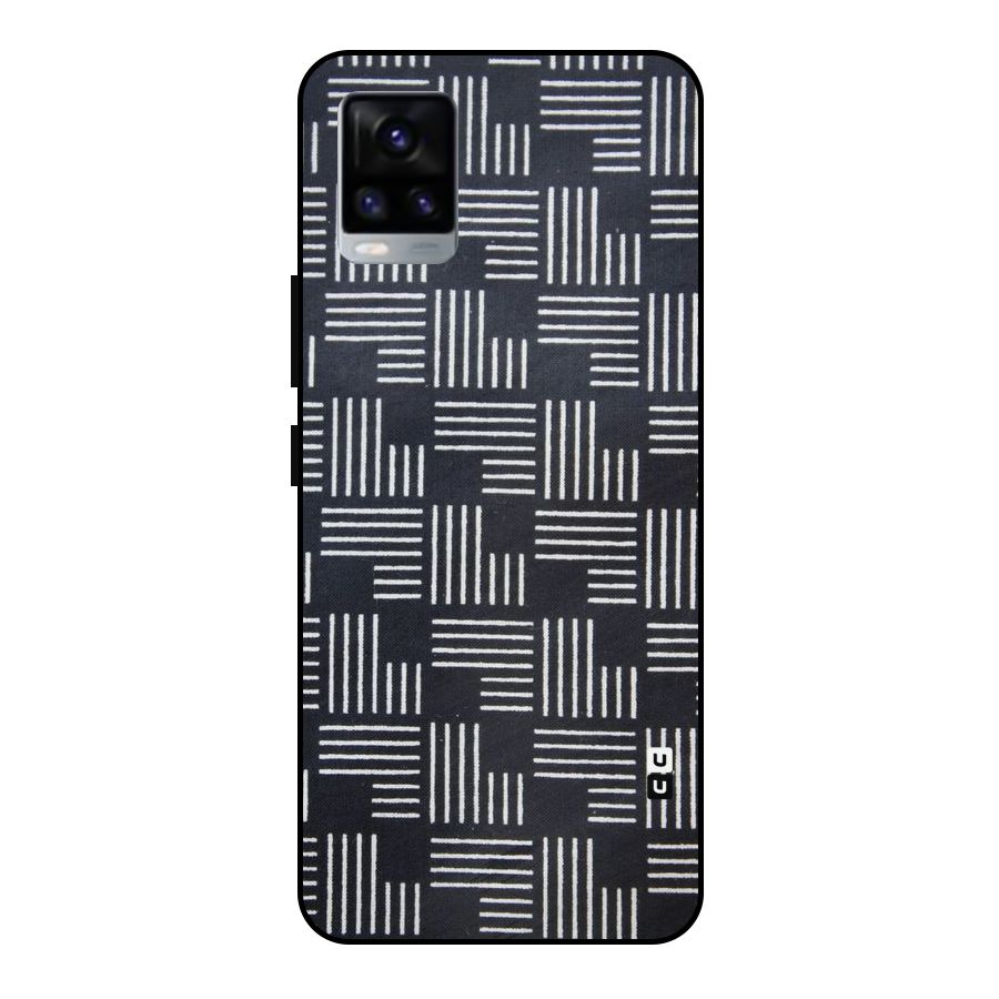Zig Zag Hierarchy Metal Back Case for Vivo V20 2021